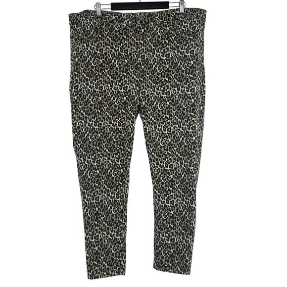 American Eagle Next Level Stretch Skinny Jeans Leopard Print Womens 24 Regular - Picture 1 of 7